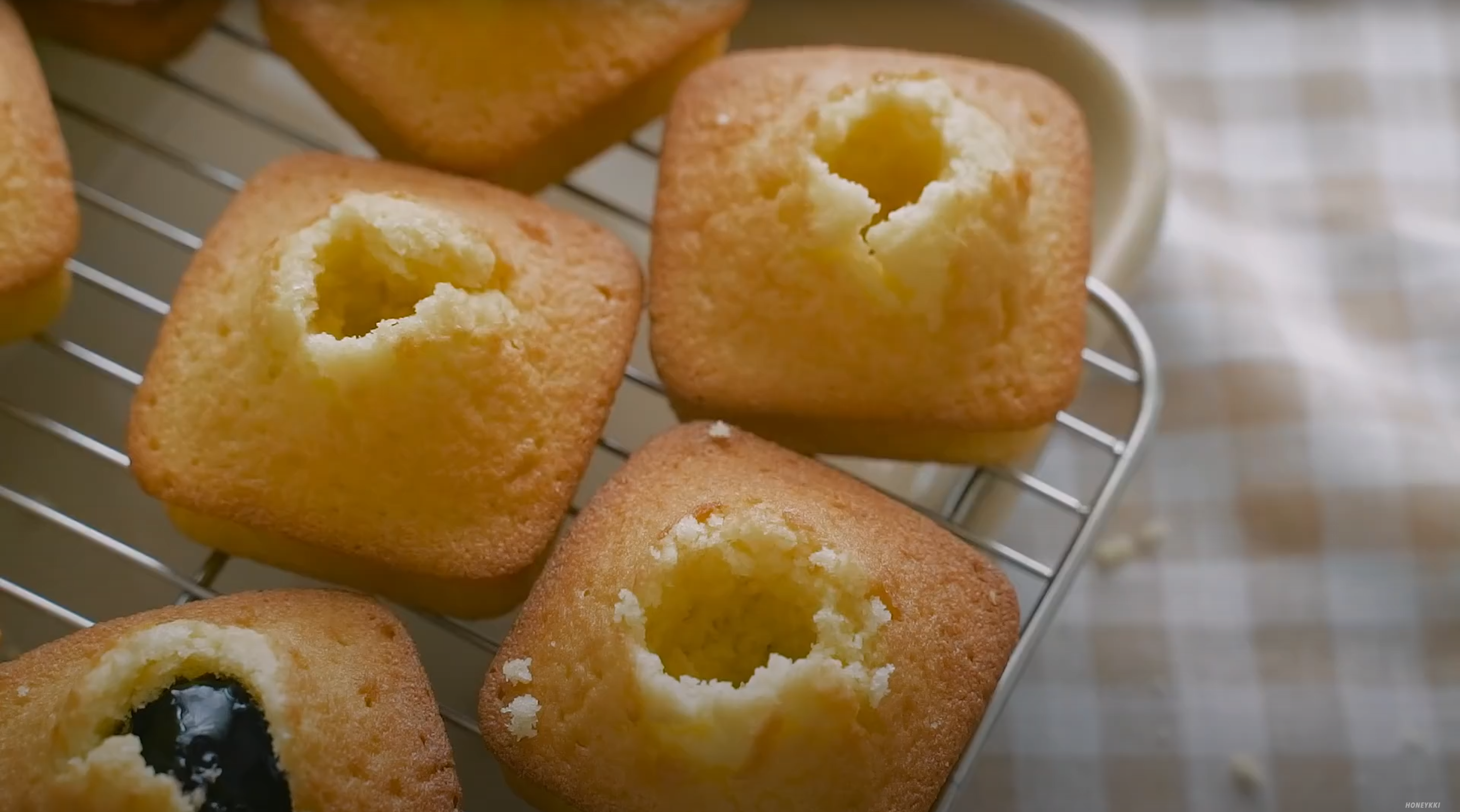 image of mini pound cakes with holes